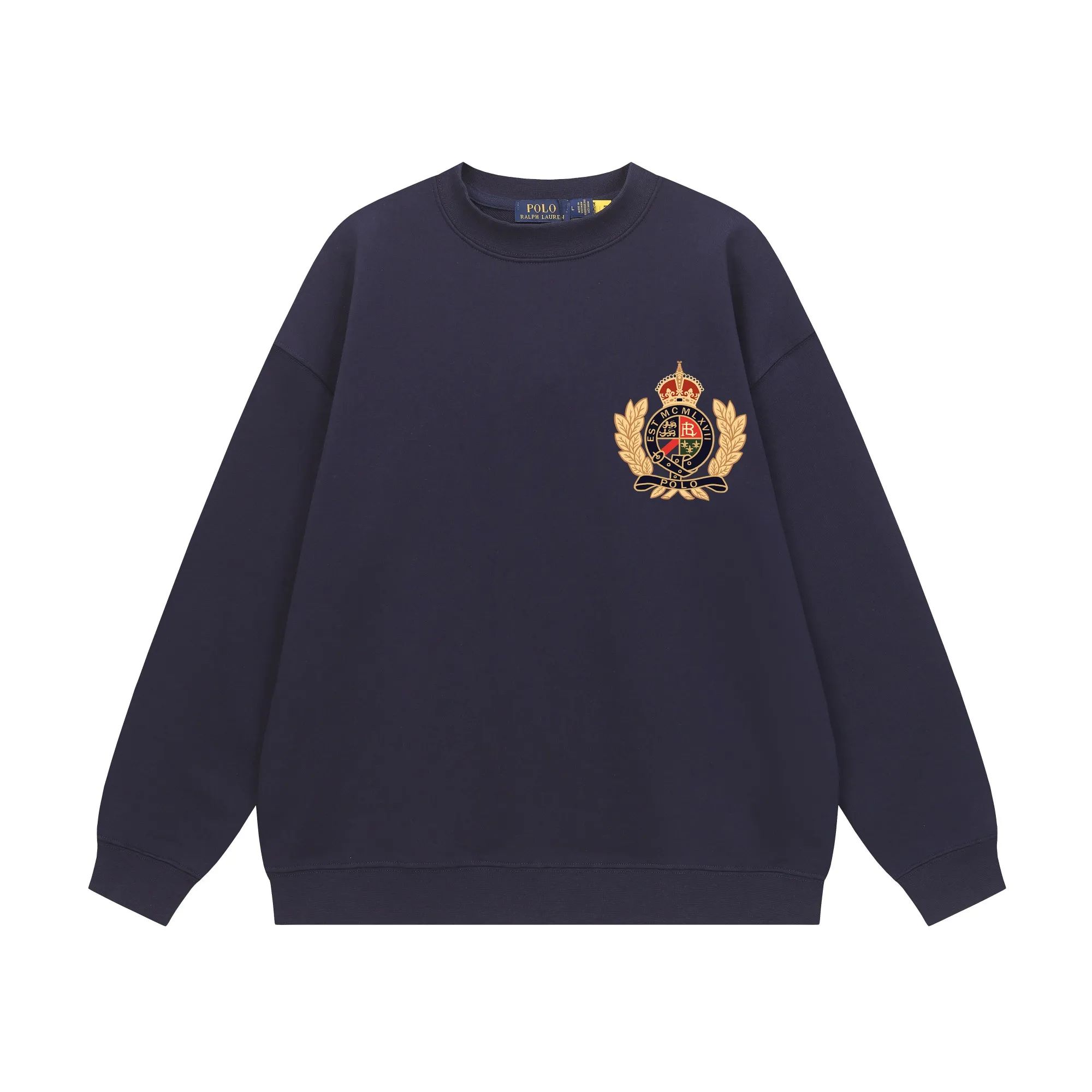P200 Long-term stock] RalphLauren/Ralph Lauren 2025 autumn and winter new bear letter print 420g heavy large terry sweatshirt Ralph Lauren's age-reducing item, the coat fabric is made of 85% cotton ➕15% polyester, which not only retains the softness, comfort and breathability of cotton, but also adds the wear resistance and wrinkle resistance of polyester fiber, making the clothes more durable and easy to care for. Even in slightly cooler weather, you won't feel stuffy when wearing it. This kind of fabric has a natural crisp feel and is not easy to pill or deform. The bear on the chest is printed with English letters. It is full of color, full of three-dimensionality, and lifelike, adding a bit of liveliness and interest to the whole sweatshirt. There is no pressure to dress, regardless of age or gender. Complete accessories! Color: black, white, navy blue, light floral gray Size: M-L-XL-XXL